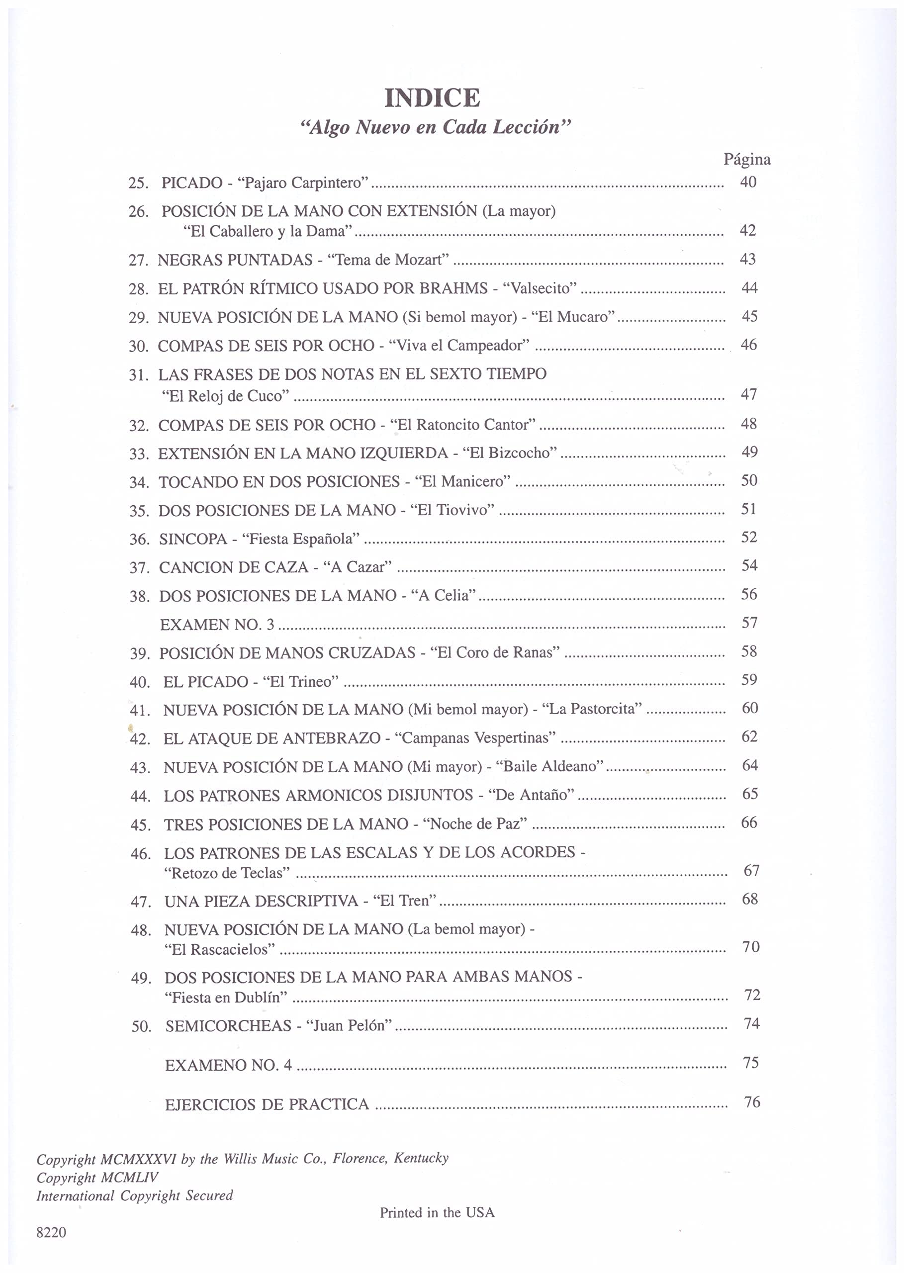 Libro de Piano John Thompson Primer Grado,Parte II