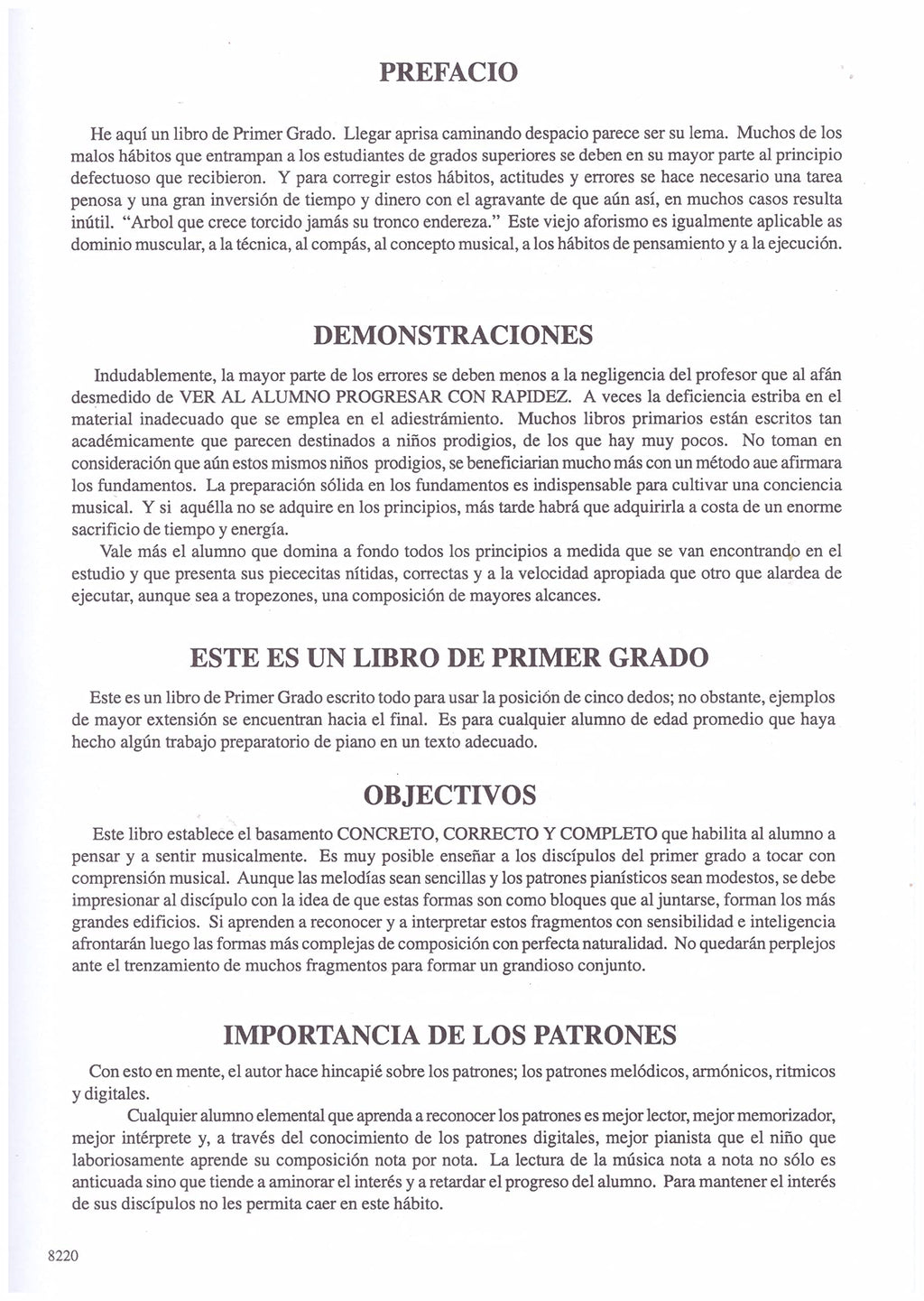 Libro de Piano John Thompson Primer Grado,Parte II