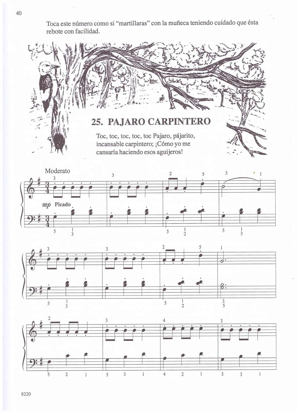 Libro de Piano John Thompson Primer Grado,Parte II