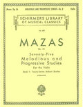 Libro Mazas para Violín, Melodies and Progressive Studies, Vol. 438