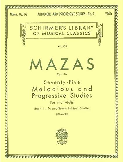 Libro Mazas para Violín, Melodies and Progressive Studies, Vol. 438