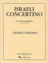 Partituras de Violín y Piano, Israeli Concertino, by: George Perlman