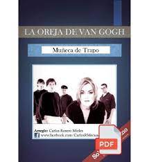 Partituras de Piano, Muñeca de Trapo, La Oreja de Van Gogh