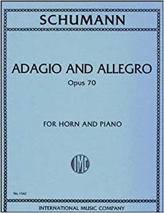 Libro de Piano y Corno Schumann Adagio and Allegro Opus 70