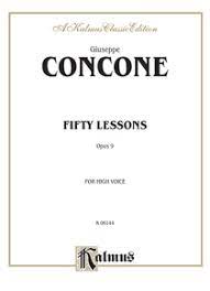 Partitura Fifty Lessons for Medium Voice: Opus 9: For Voice and Piano