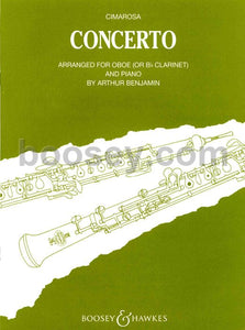 Partituras de Oboe, Clarinete y Flauta, Cimarosa Concerto