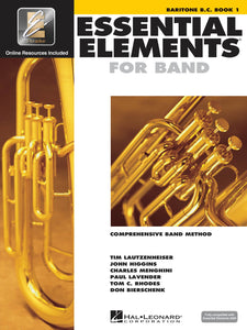 Libro Essential Elements 2000 de Euphonium  #1 incluye CD