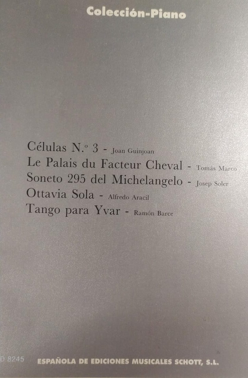 Partituras de Piano, Español de ediciones musicales Schott