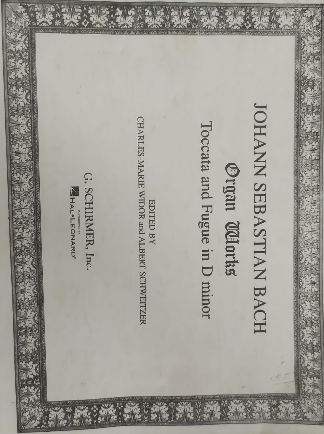 Partituras de Piano, Organ Works, by Johann Sebastian Bach