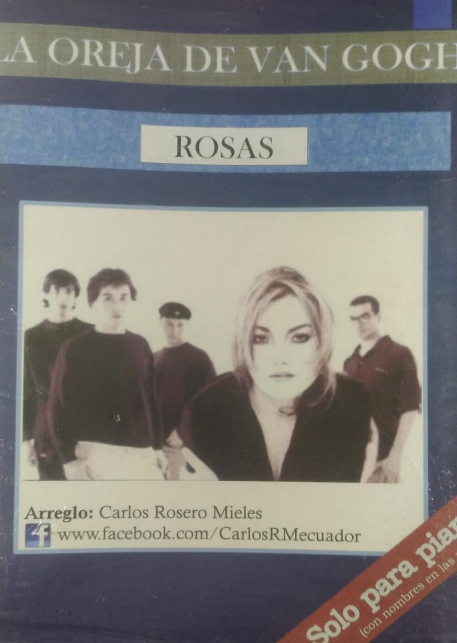 Partituras de Piano, Rosas, La Oreja de Van Gogh