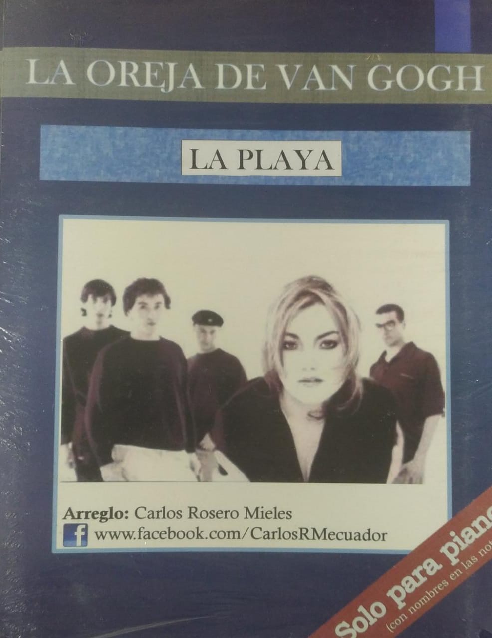 Partituras de Piano, La Playa, La Oreja de Van Gogh