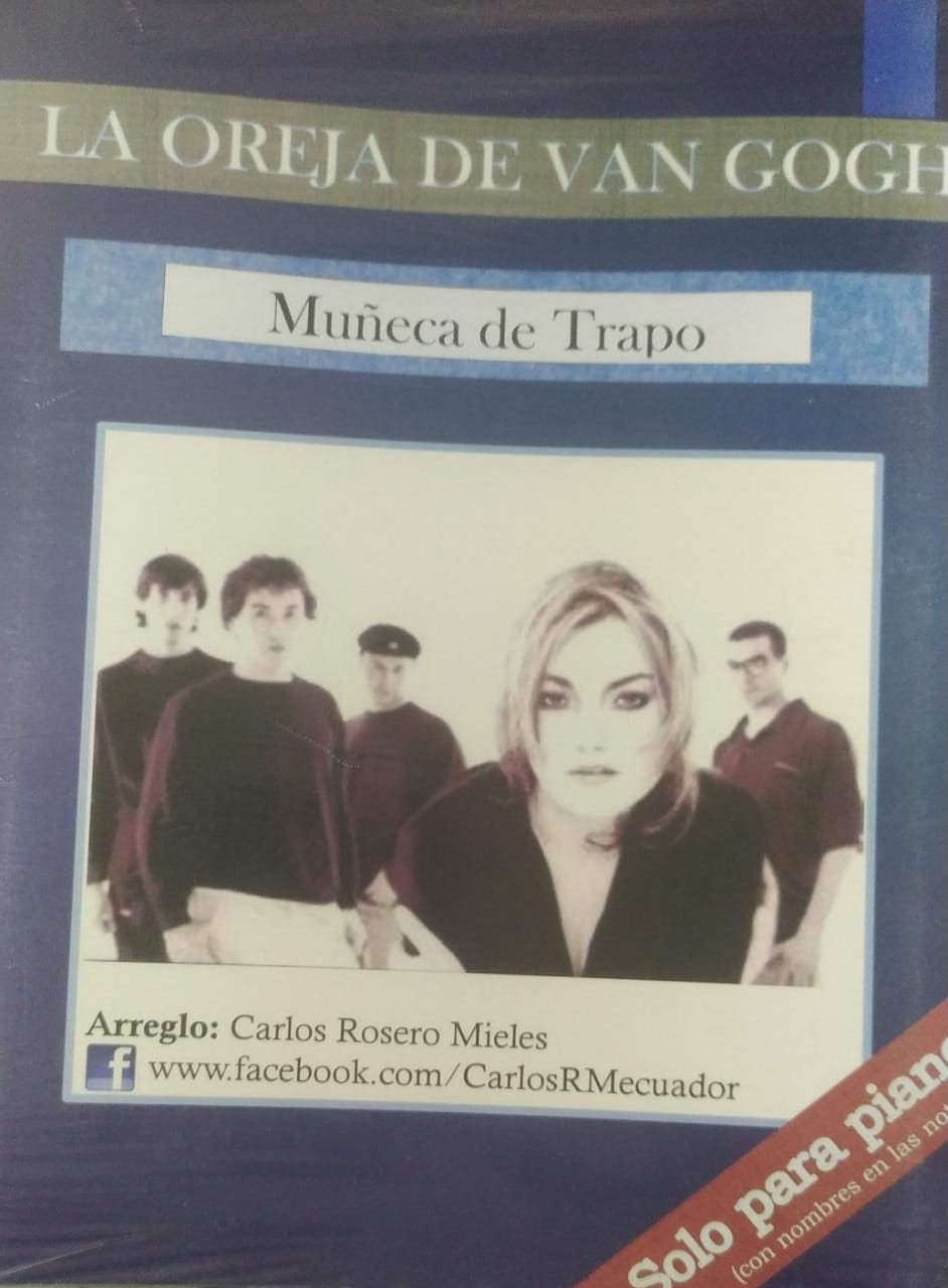 Partituras de Piano, Muñeca de Trapo, La Oreja de Van Gogh