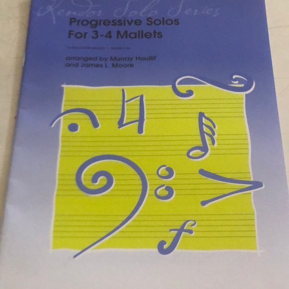 Libro De Percusión Progressive Solos For 3-4 Mallets