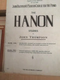 Libro de piano The Hannon Studies by Jhon Thompson
