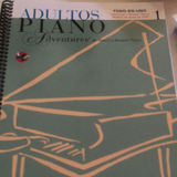 Libro De Piano de Adultos Piano Adventures Nivel 1