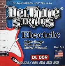 Juego de Cuerdas de Guitarra Electrica DelTone 009